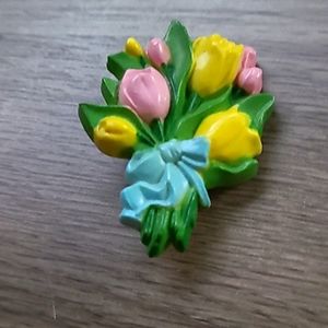 Vintage Hallmark Pin spring tulips